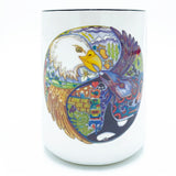 Love Birds (Eagle/Raven) 15 oz Mug