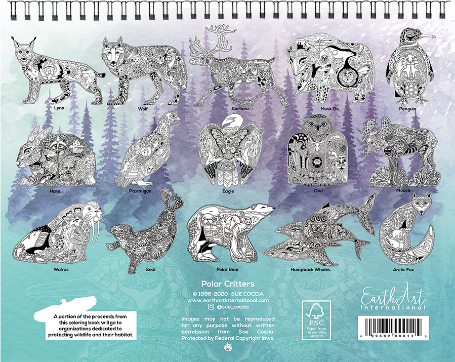 Polar Critters Coloring Book