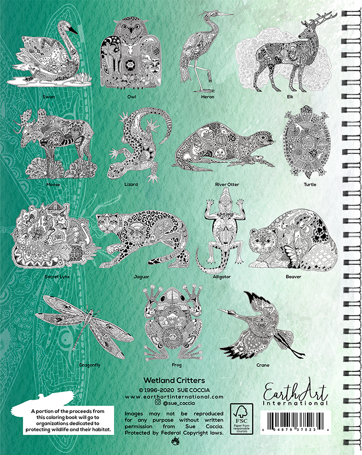 Wetland Critters Coloring Book