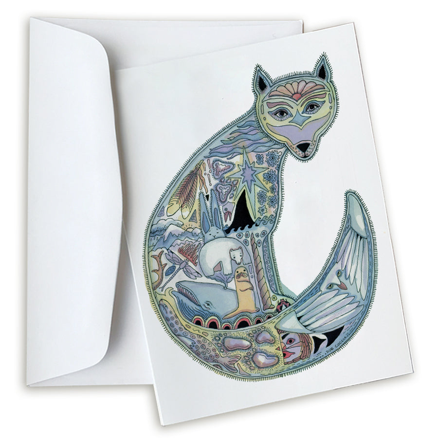 Arctic Fox Note Card