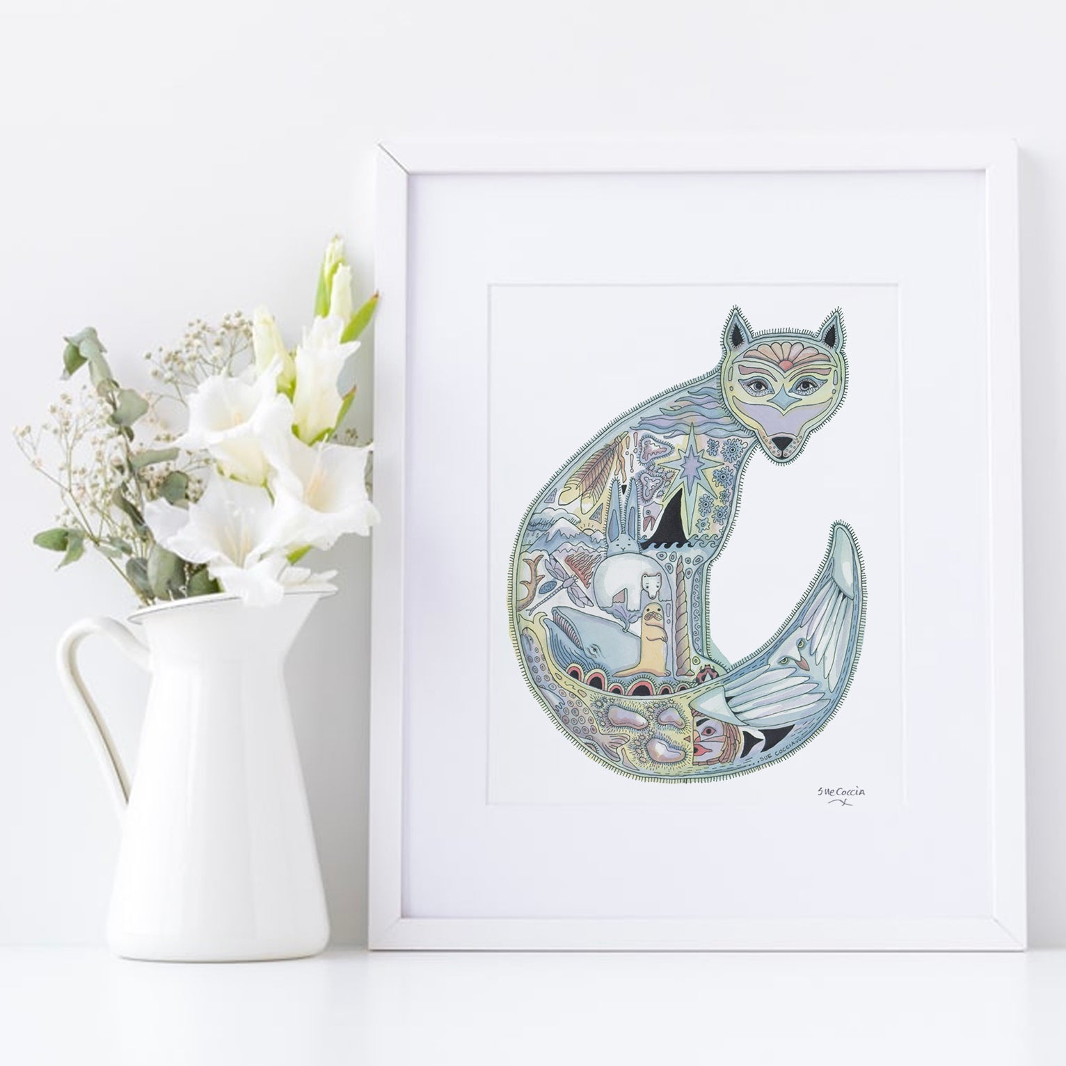 Arctic Fox Signed Print