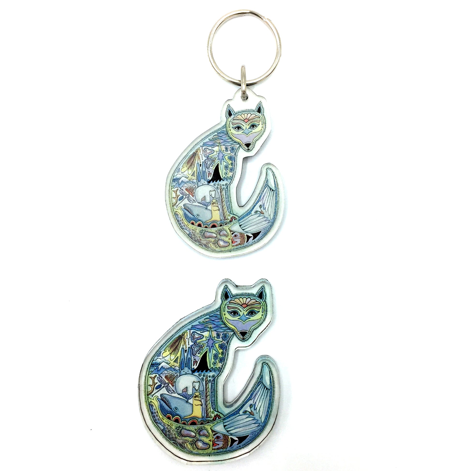 Arctic Fox Magnets and Keychains