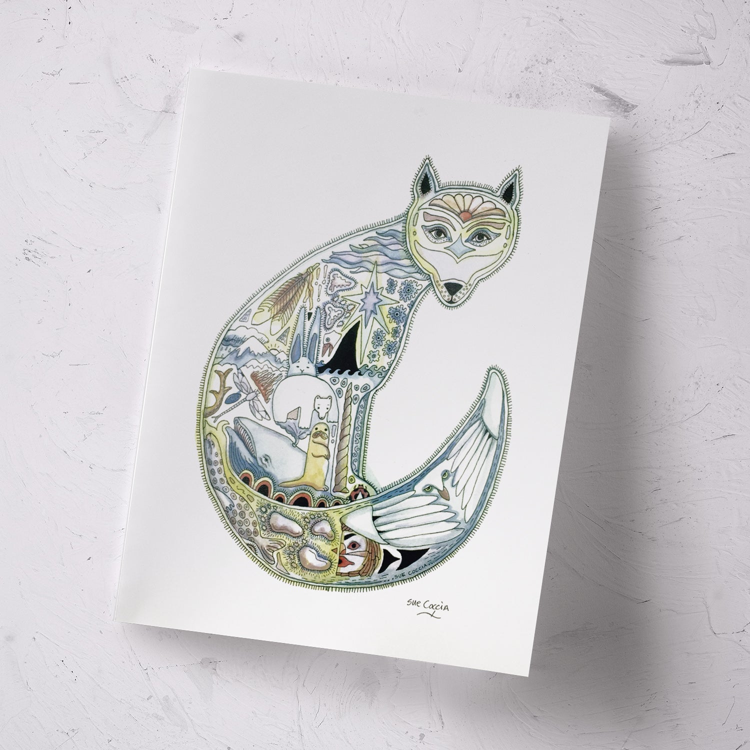 Arctic Fox Signed Print