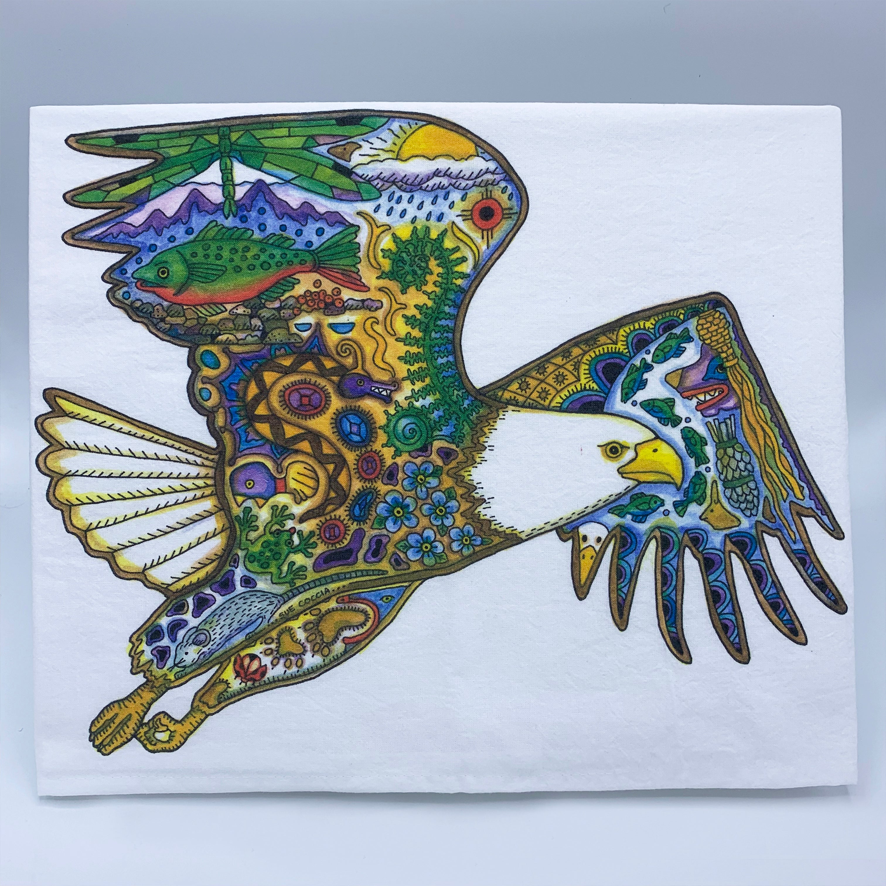 Bald Eagle Flour Sack Towel