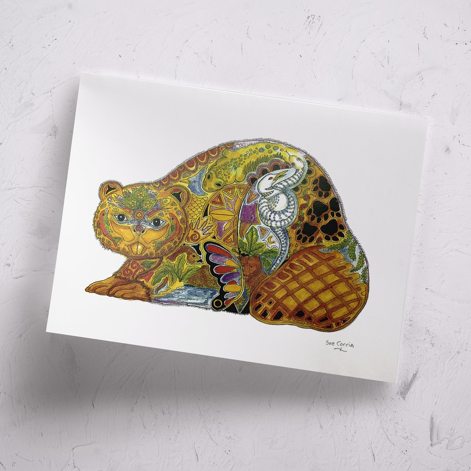 Beaver Signed Print