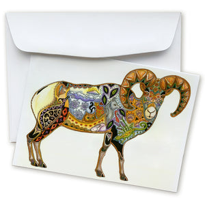 Big Horn Sheep Note Card
