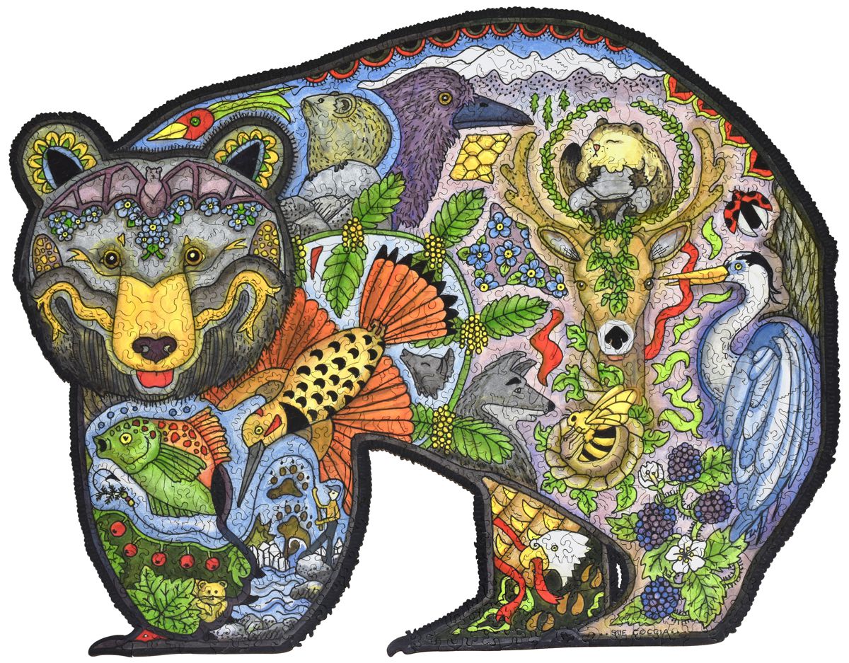 Black Bear Jigsaw Puzzle