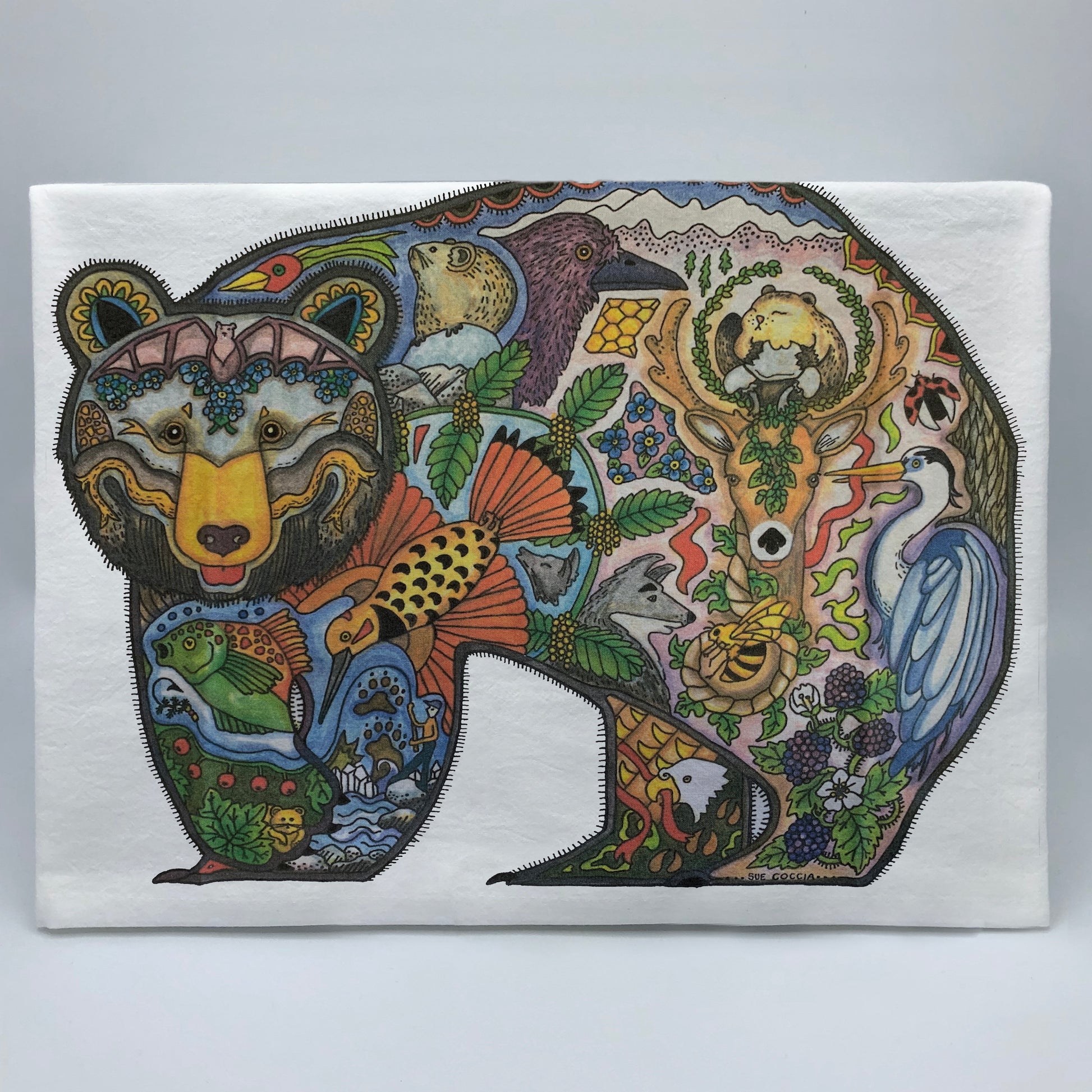 Black Bear 2 Flour Sack Towel