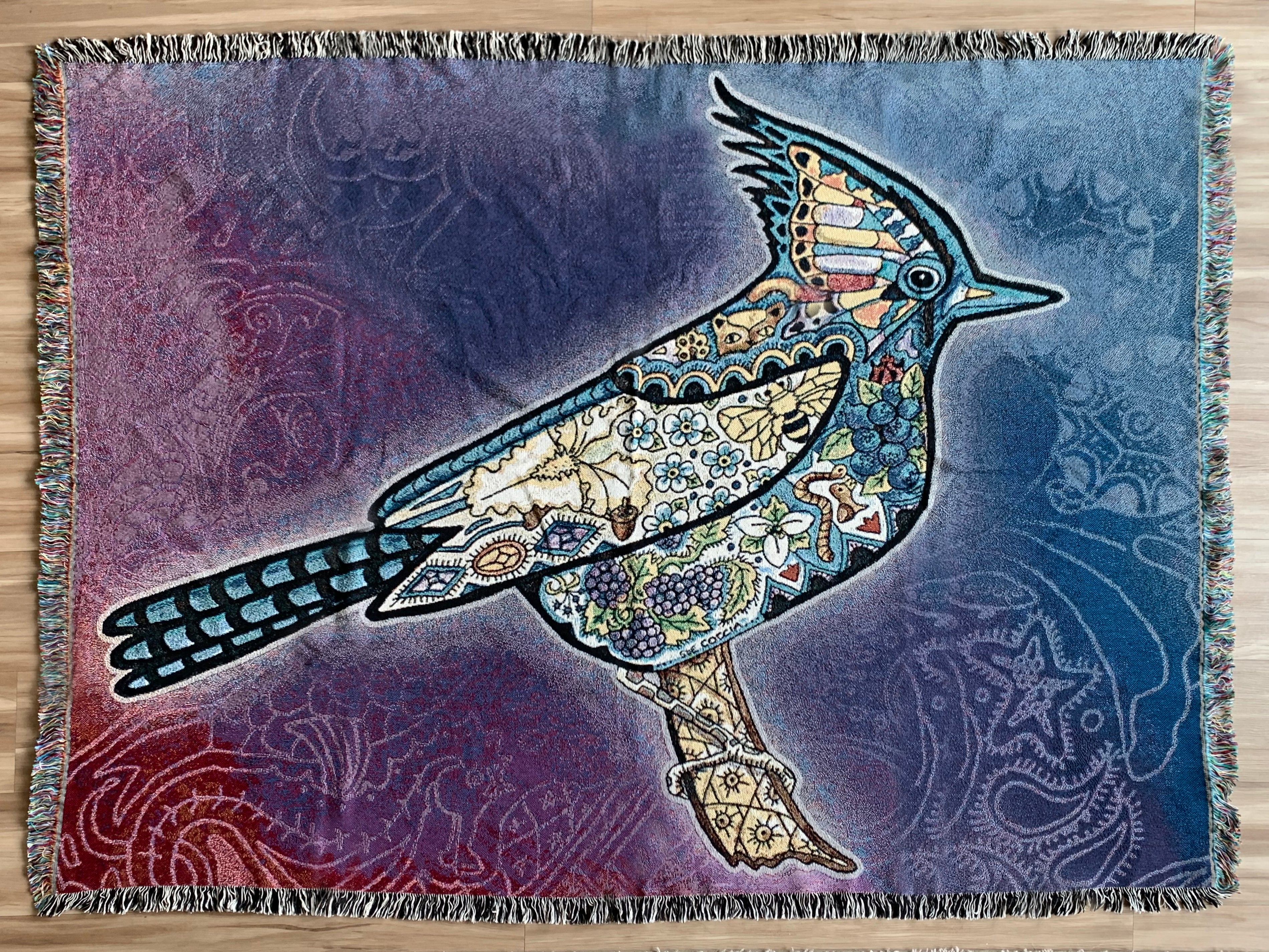 Stellar Blue Jay Blanket