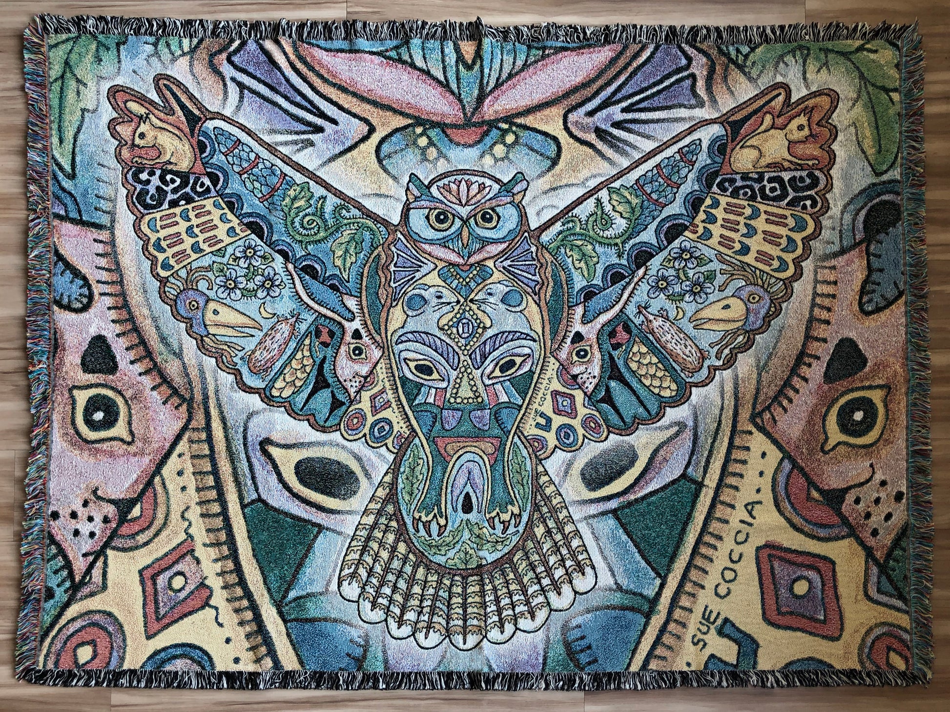 Great Horned Owl Blanket