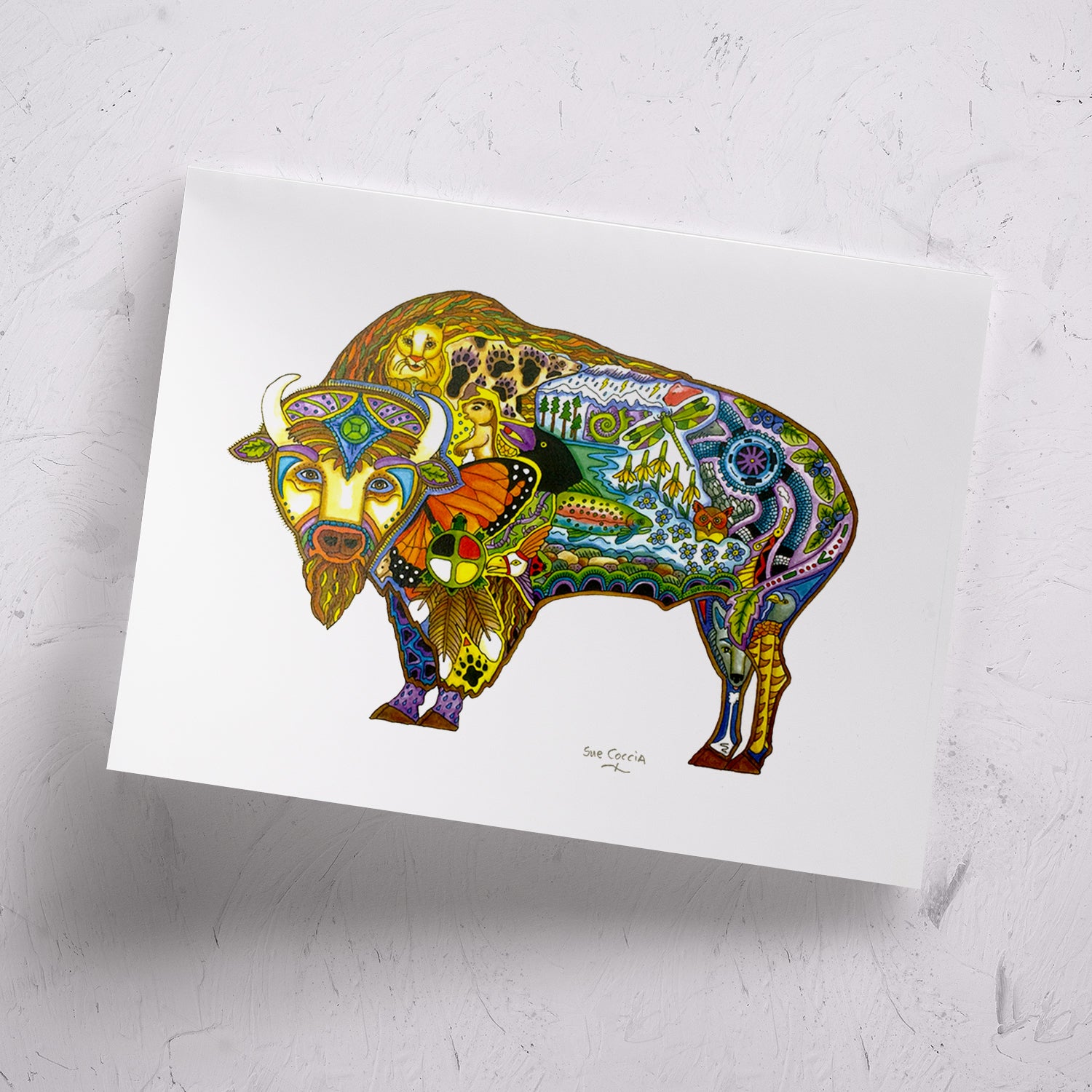 Buffalo Signed Print