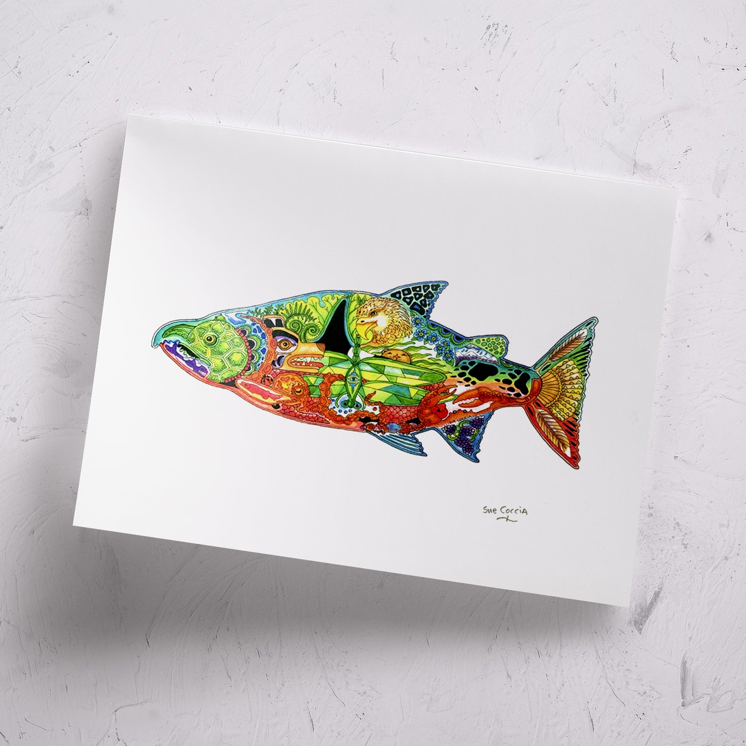 Chinook Salmon Signed Print