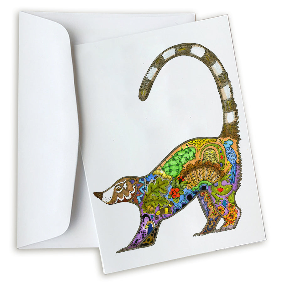 Coati Note Card