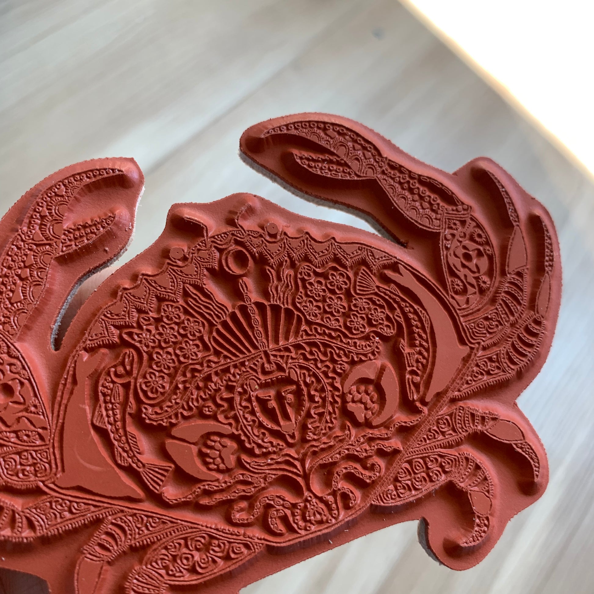 Crab Rubber Stamp