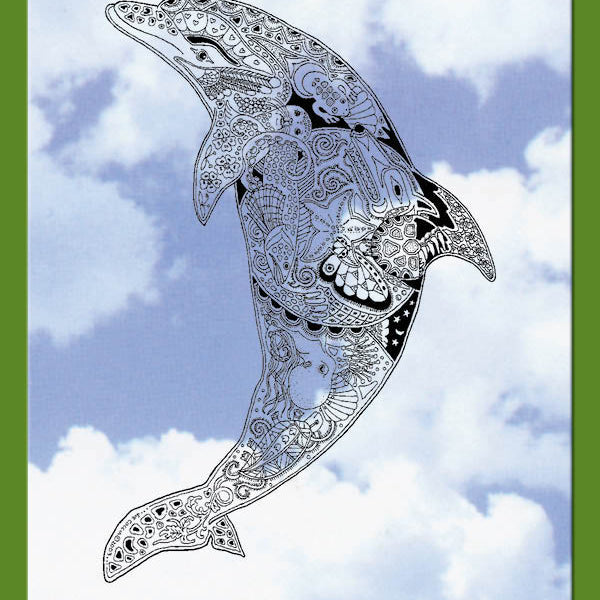 Dolphin Rubber Stamp