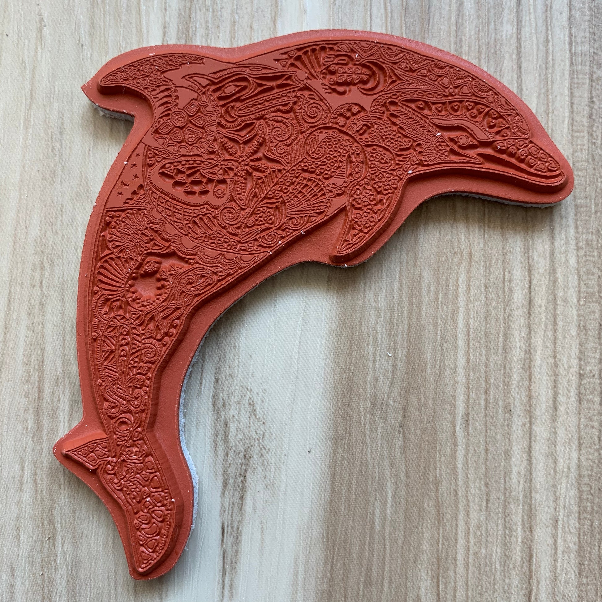 Dolphin Rubber Stamp