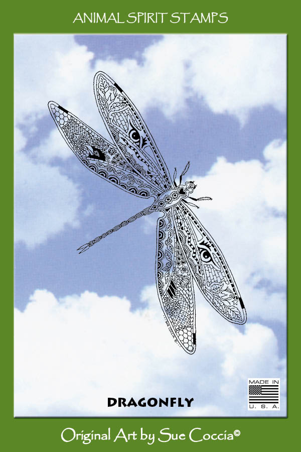 Dragonfly Rubber Stamp