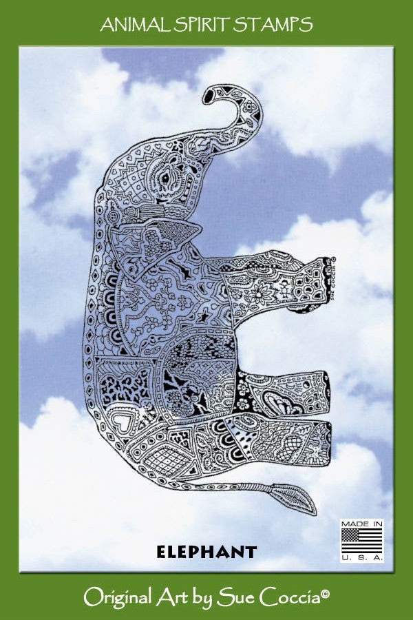 Elephant Rubber Stamp