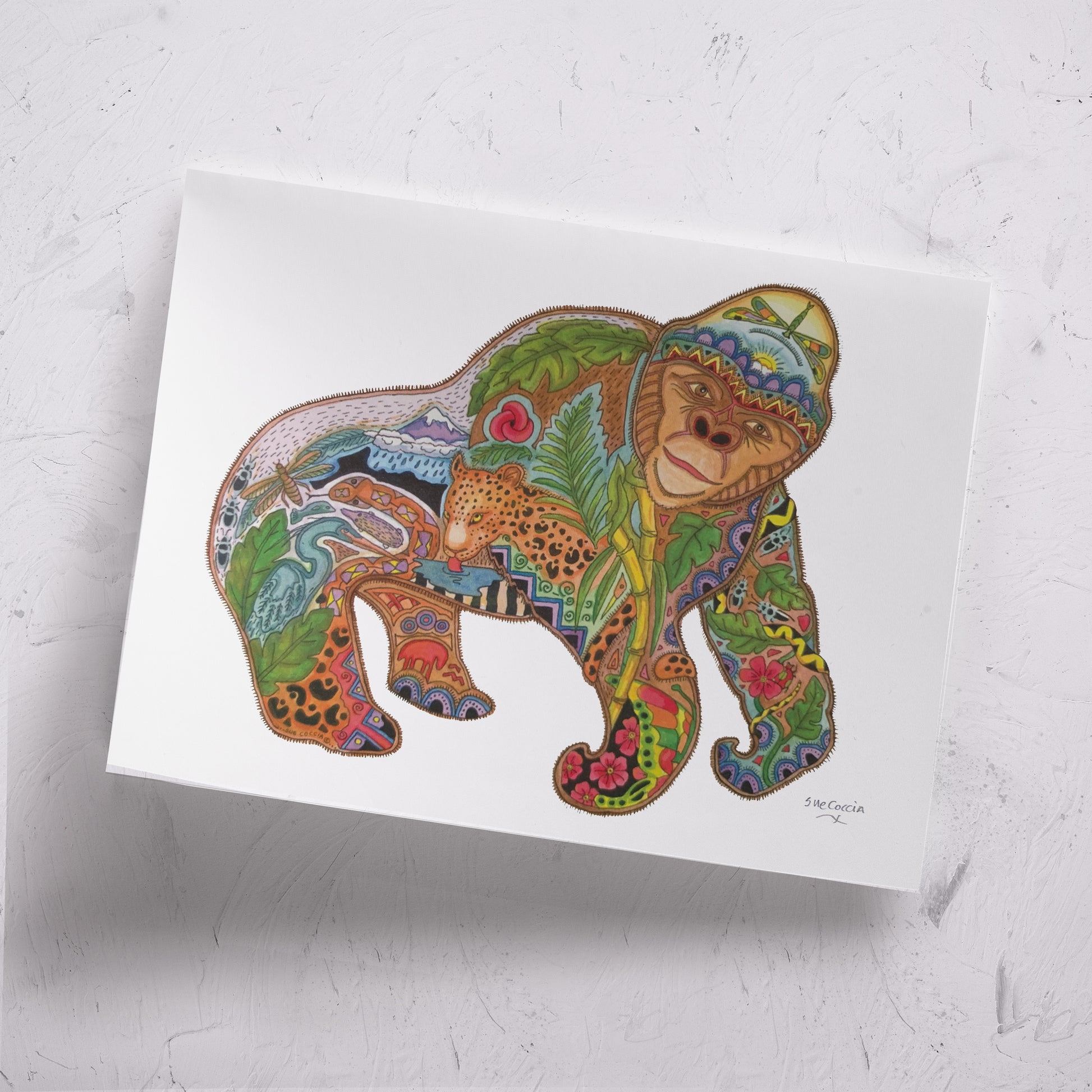 Gorilla Signed Print