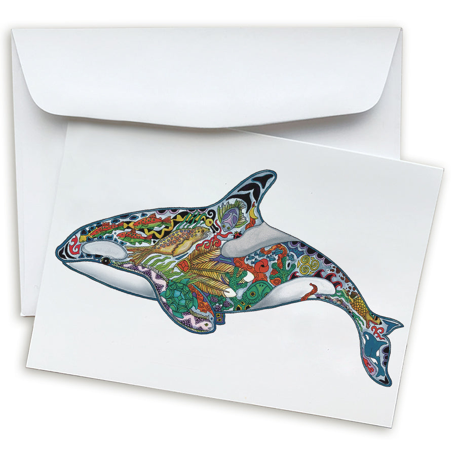 Granny Orca Note Card