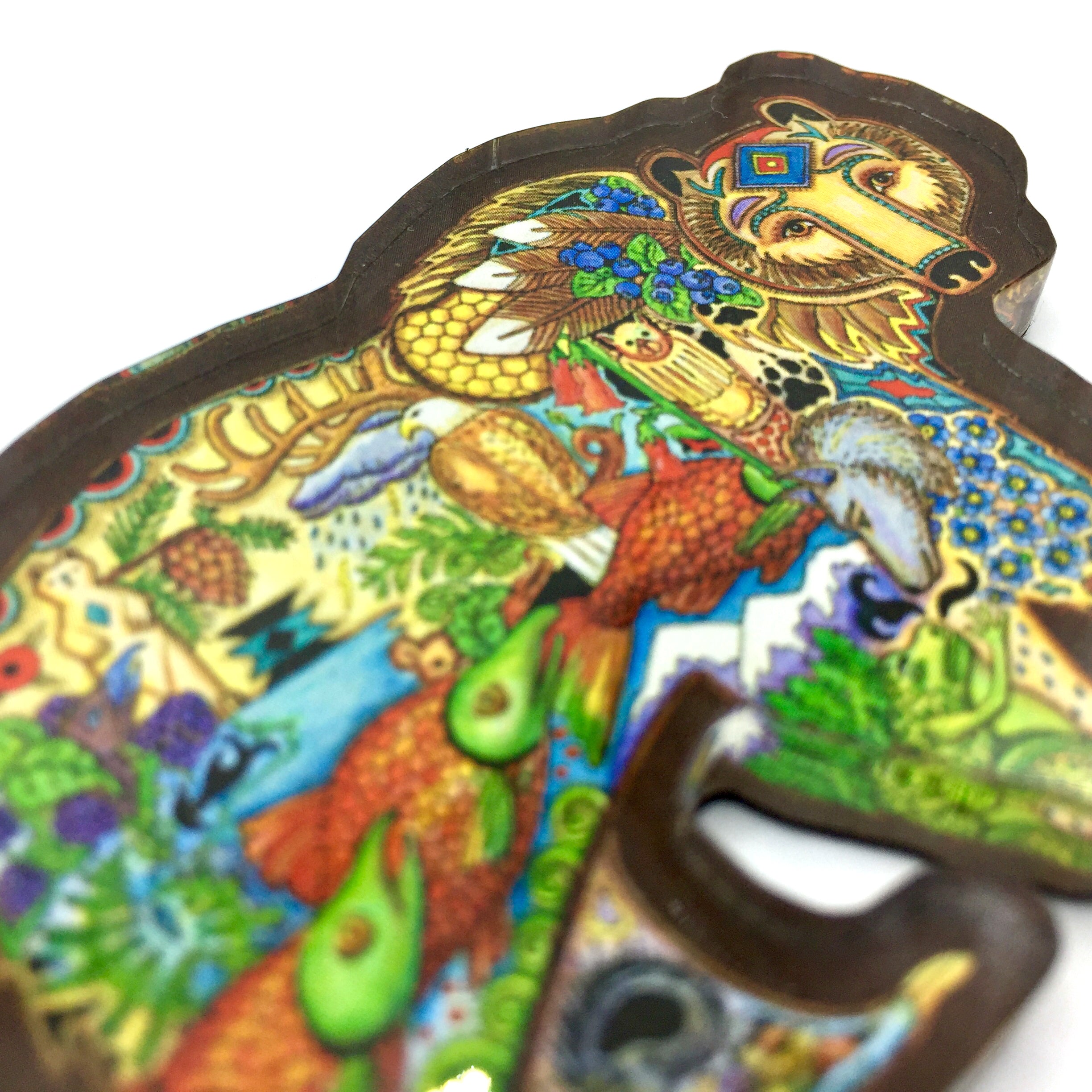 Grizzly Bear Magnets, Keychains and Pins