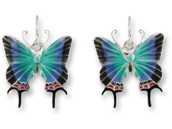 Hewitson's Hairstreak Butterfly Earrings