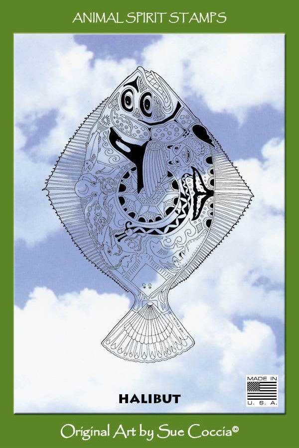 Halibut Rubber Stamp
