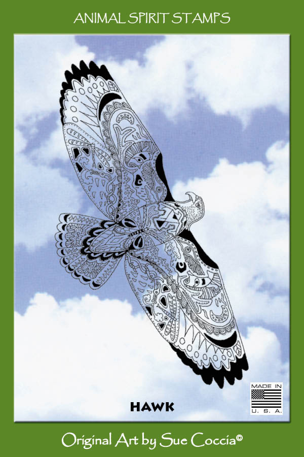 Hawk Rubber Stamp