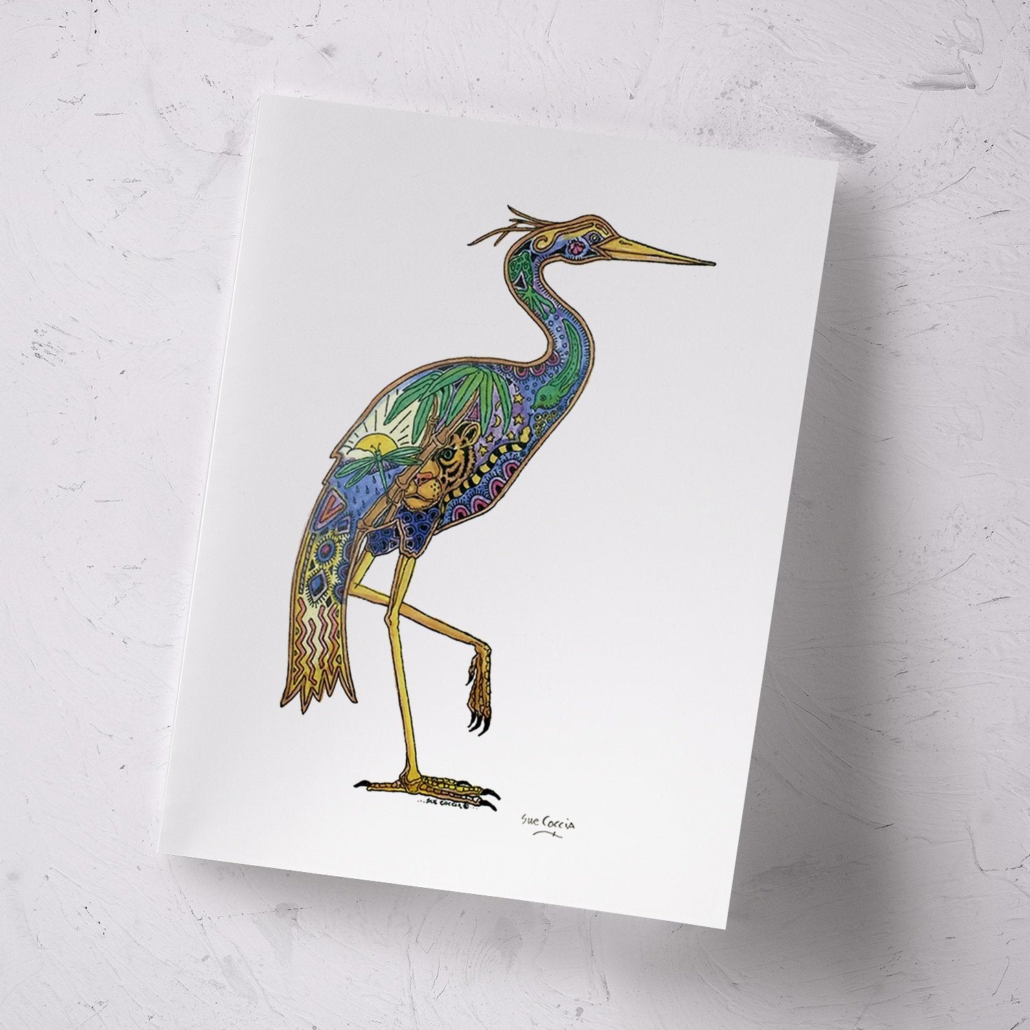 Heron Signed Print
