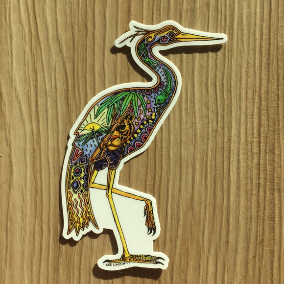 Heron Sticker