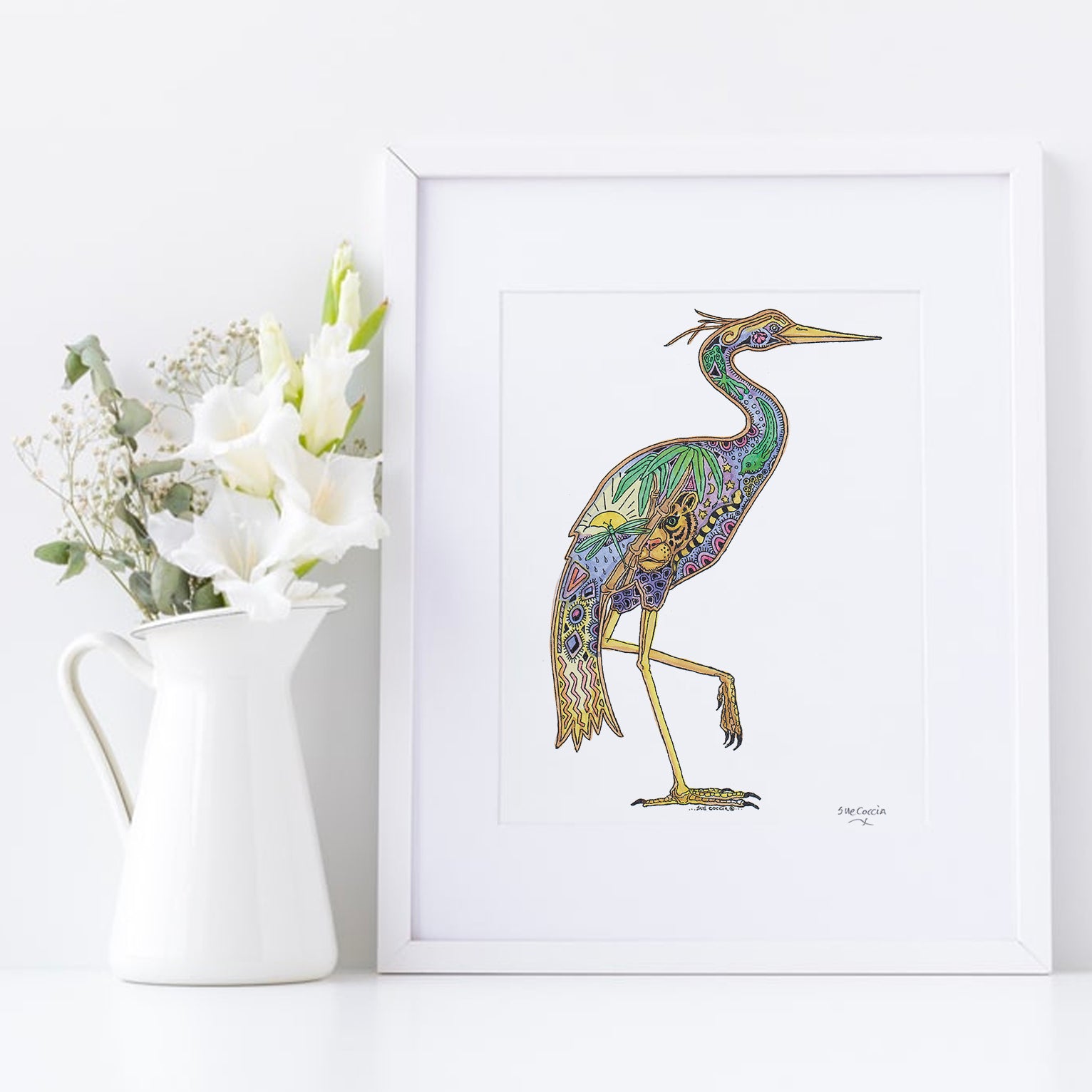 Heron Signed Print