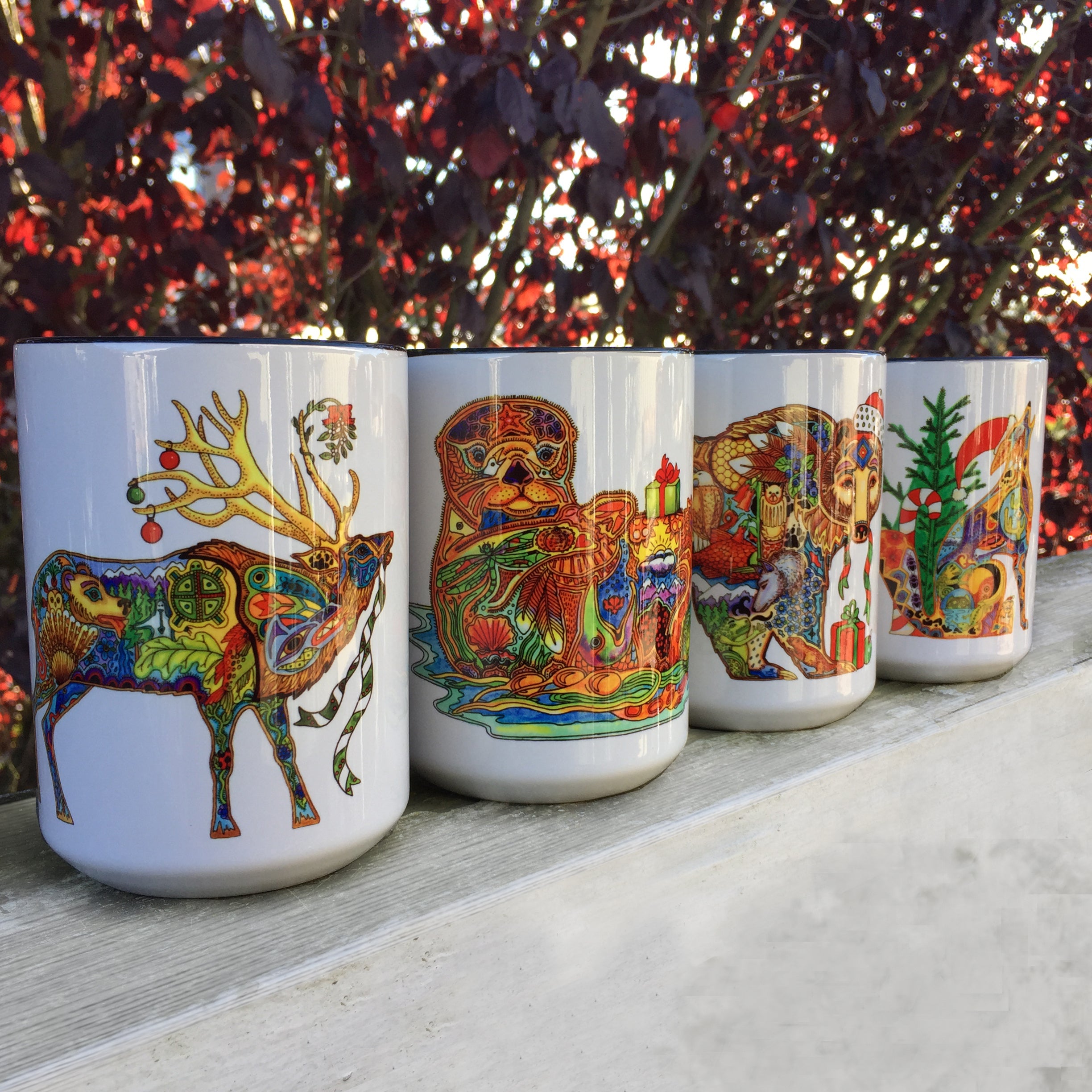 Holiday 15 oz Mugs