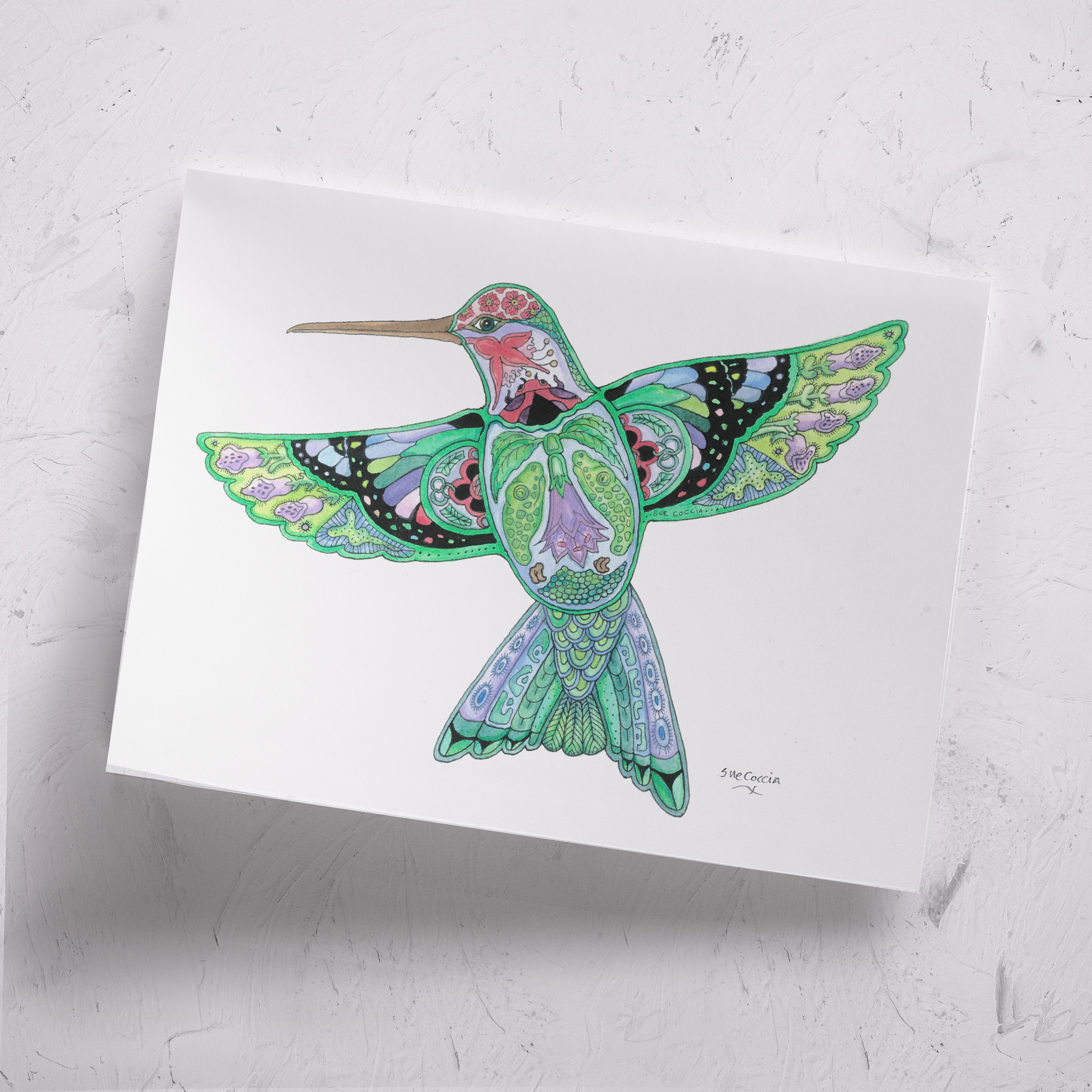 Hummingbird Signed Print