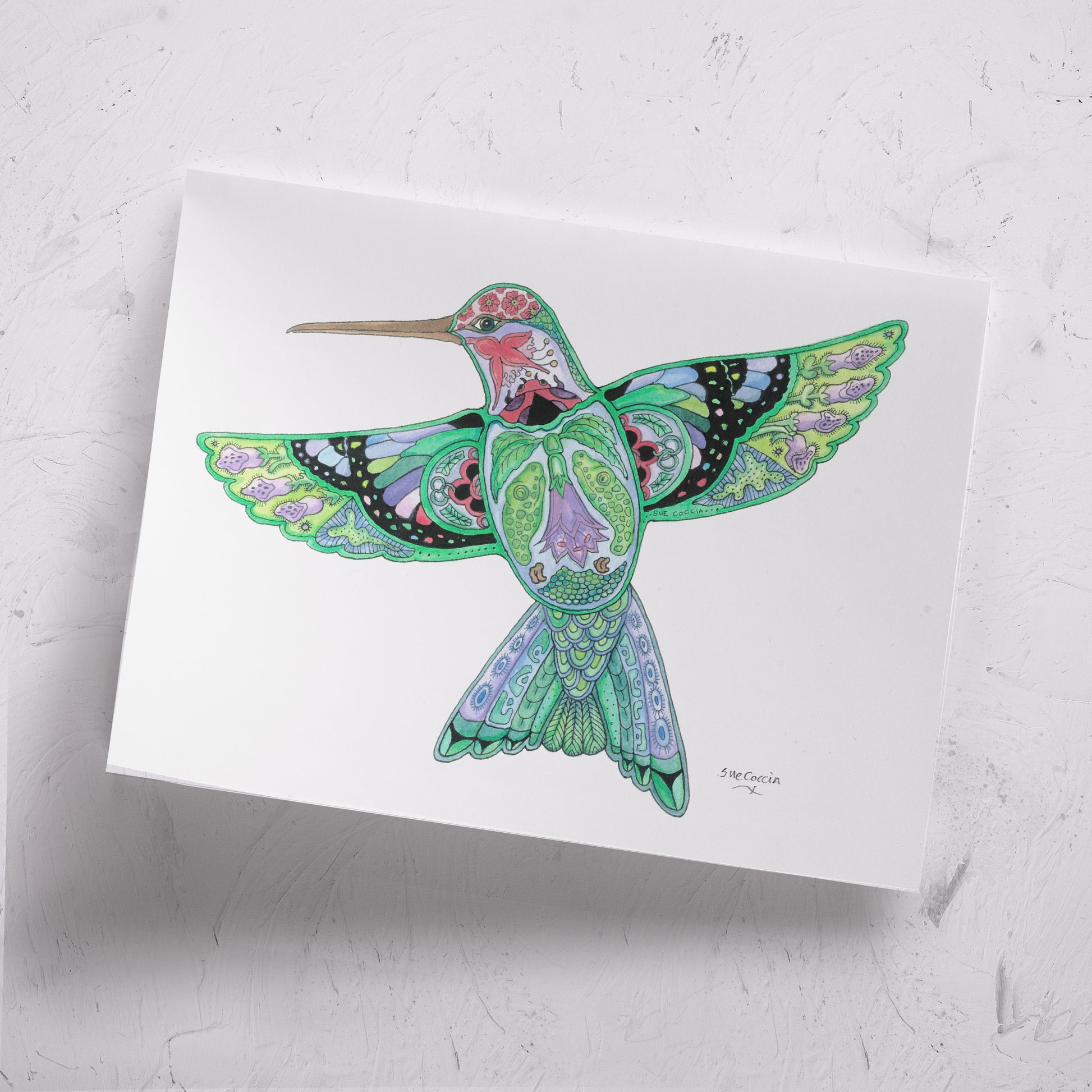 Hummingbird Signed Print