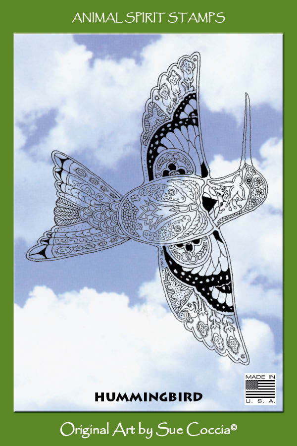 Hummingbird Rubber Stamp