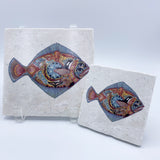 Halibut Coasters and Trivets
