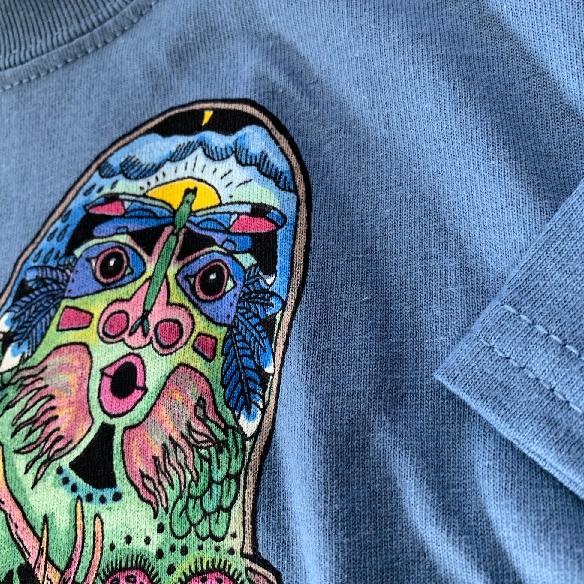Sasquatch (Bigfoot) Blue Shirt