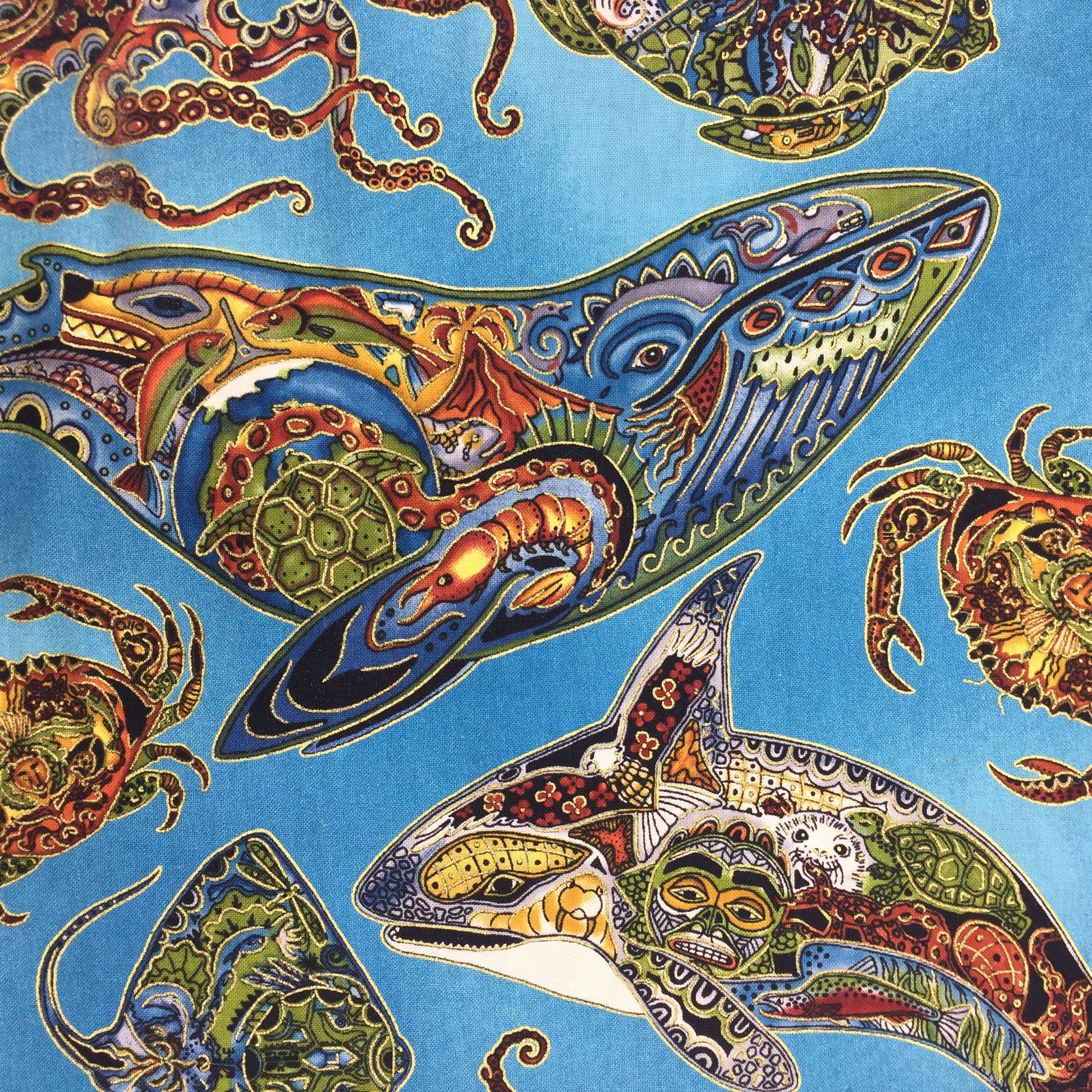 Animal Spirits Fabric 11919-169 EARTH