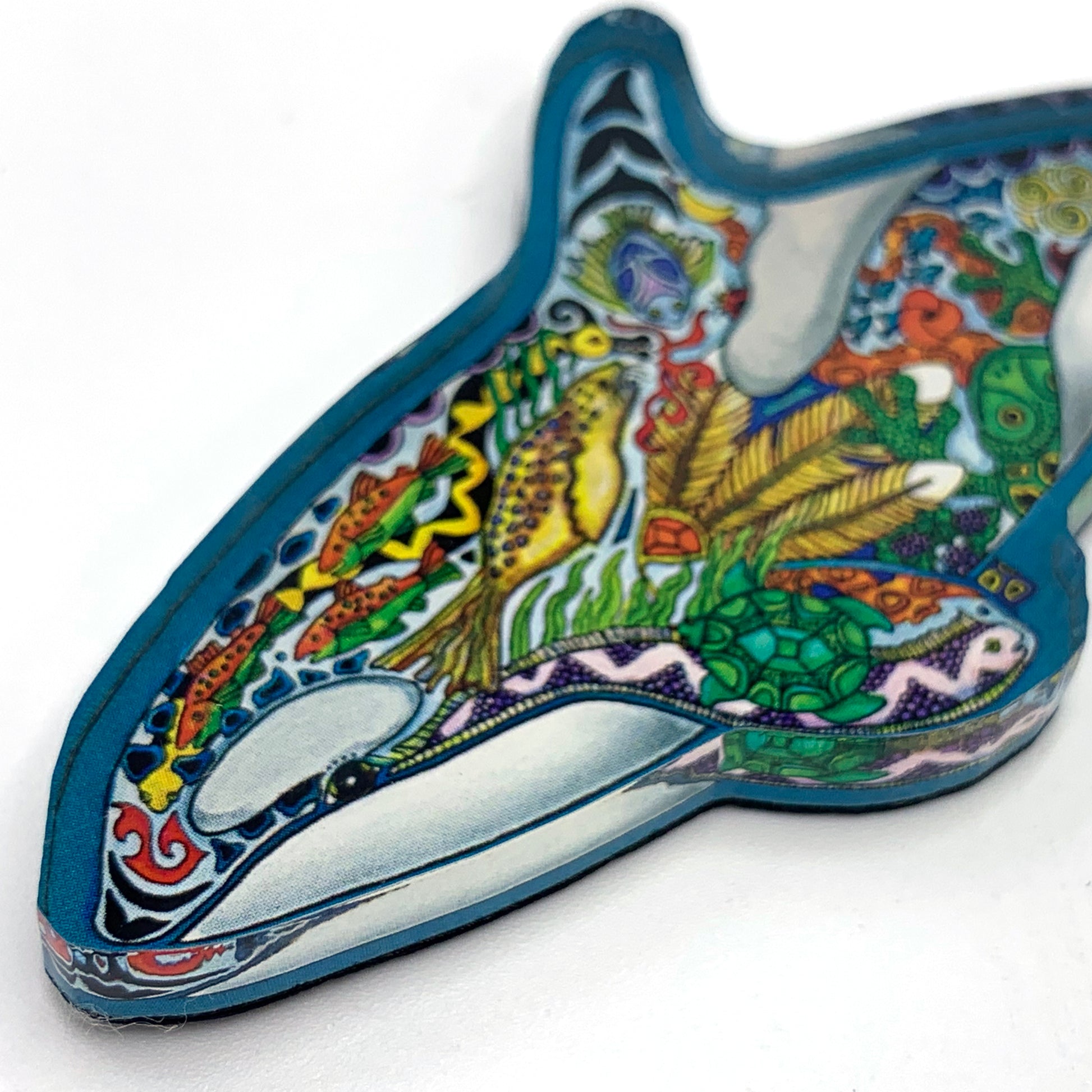 Granny Orca Magnets, Keychains and Pins