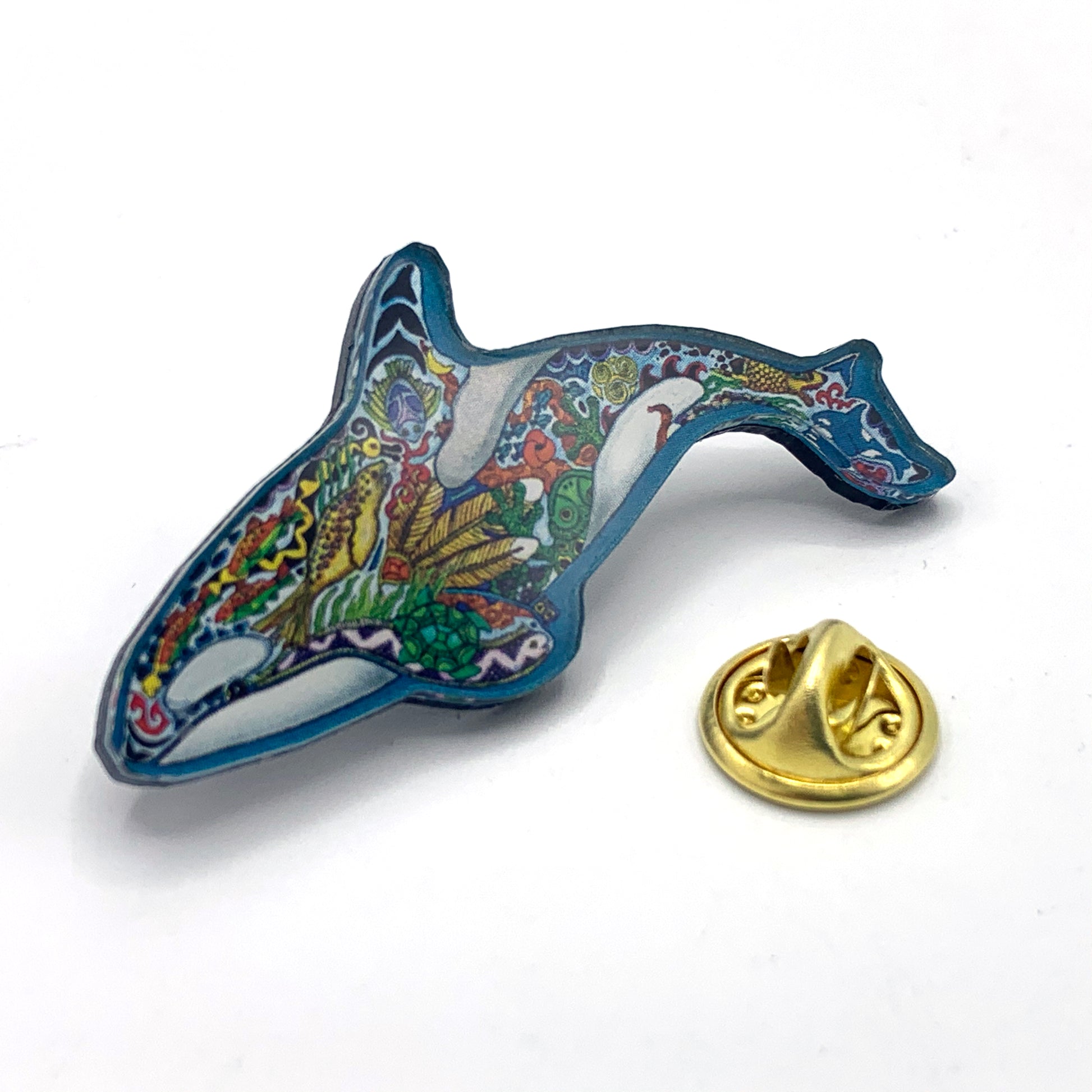 Granny Orca Magnets, Keychains and Pins