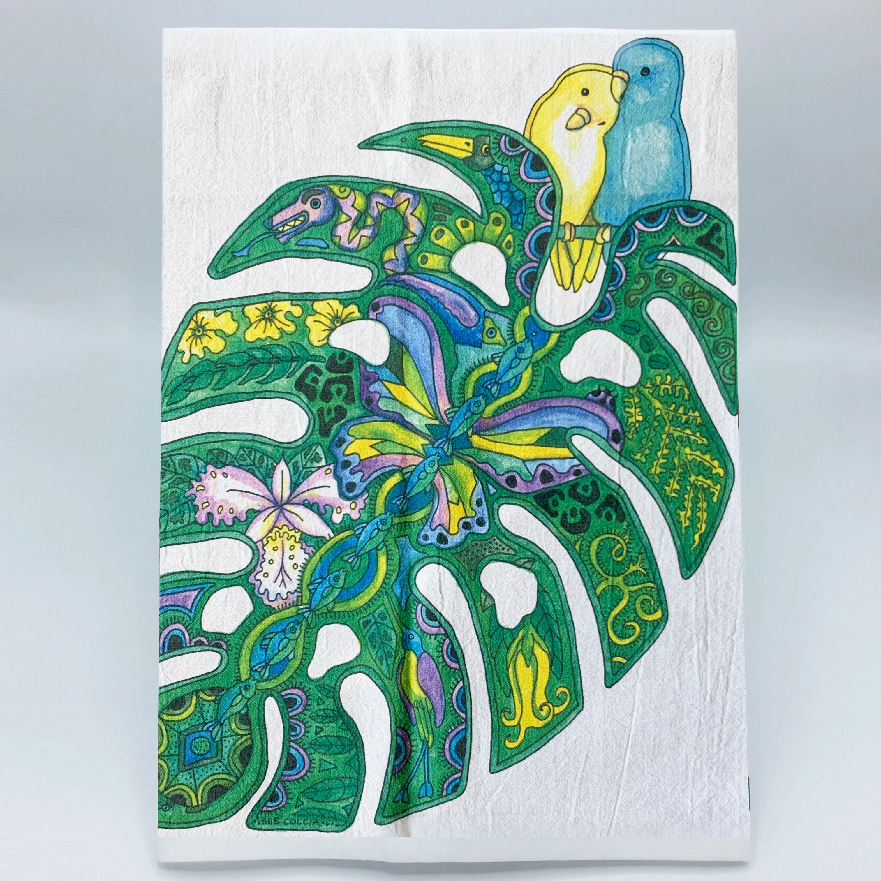 Monstera Flour Sack Towel