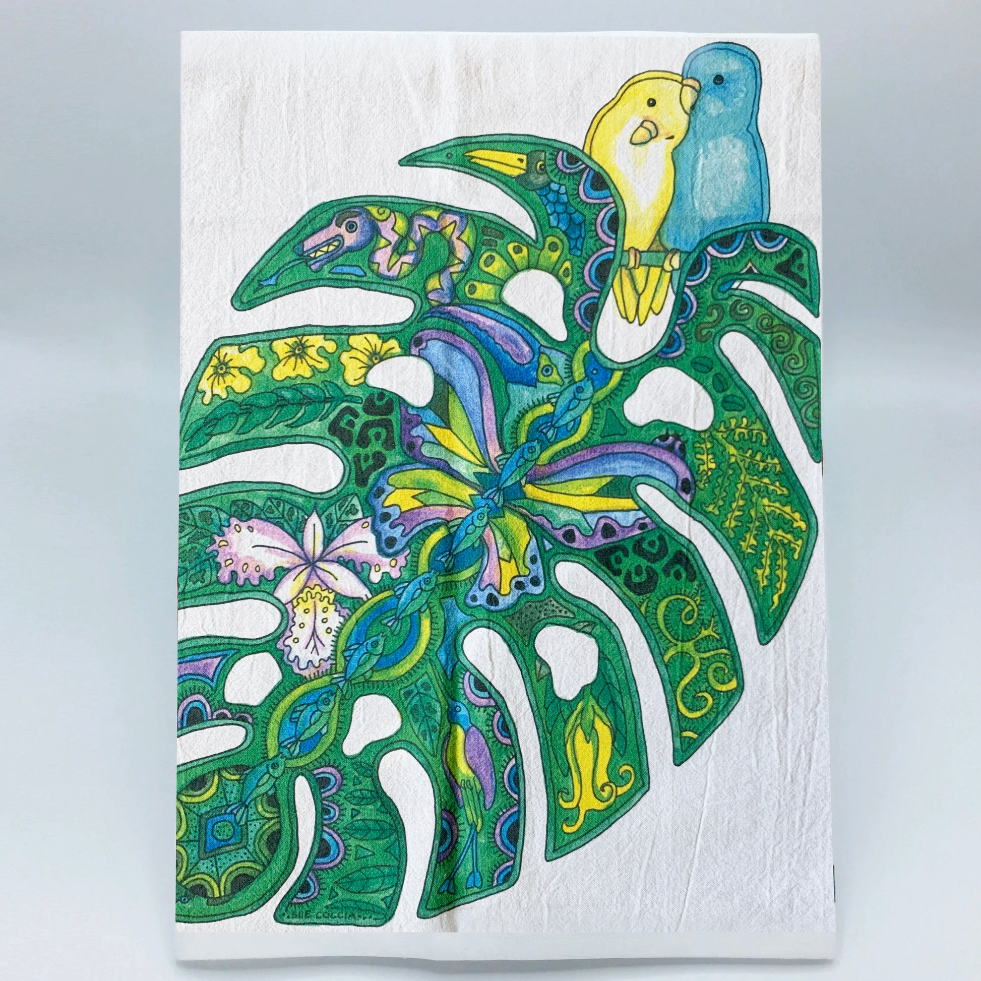 Monstera Flour Sack Towel