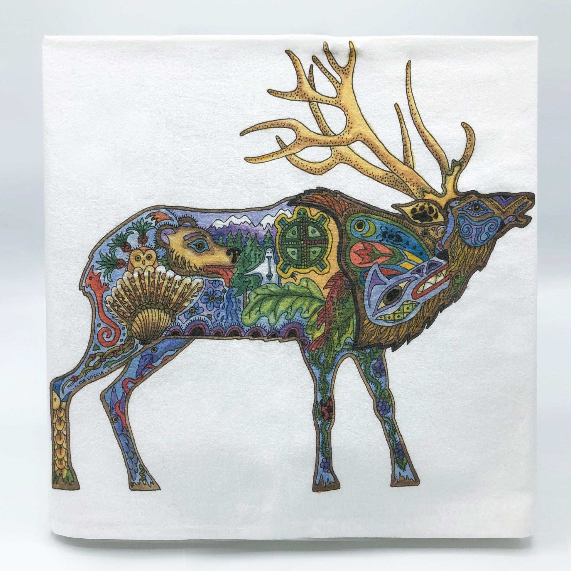 Elk Flour Sack Towel