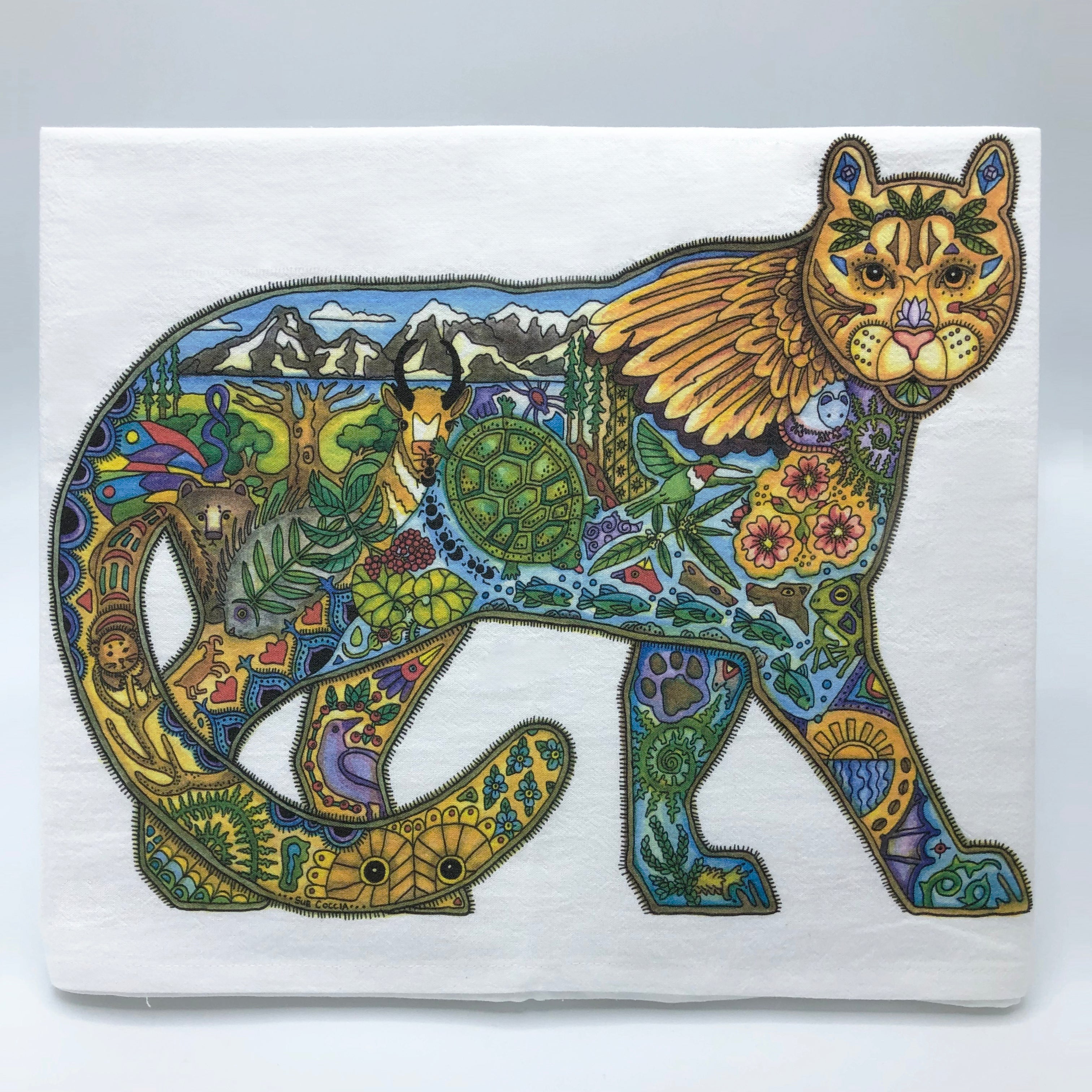 Mountain Lion Flour Sack Towel