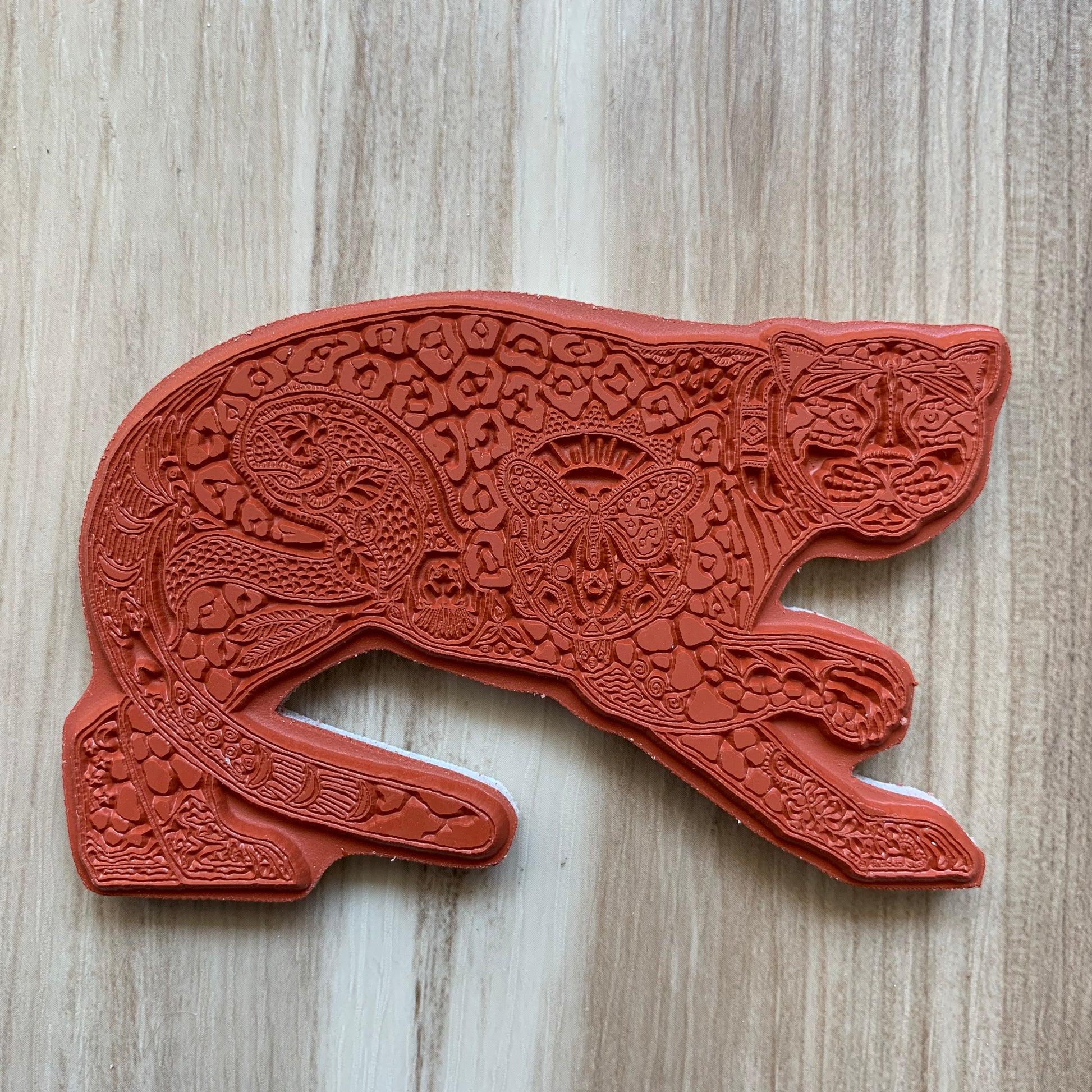 Jaguar Rubber Stamp