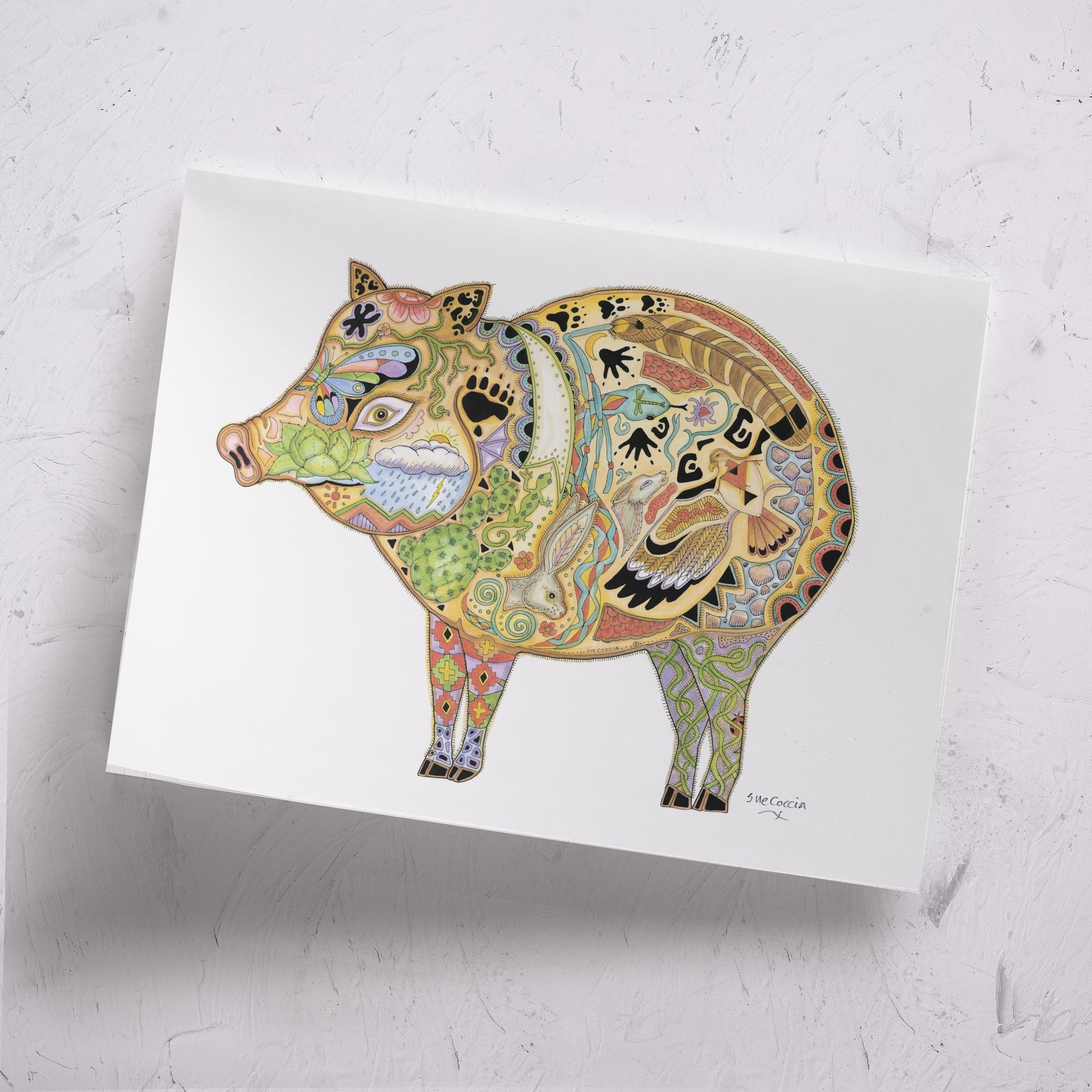 Javelina Signed Print