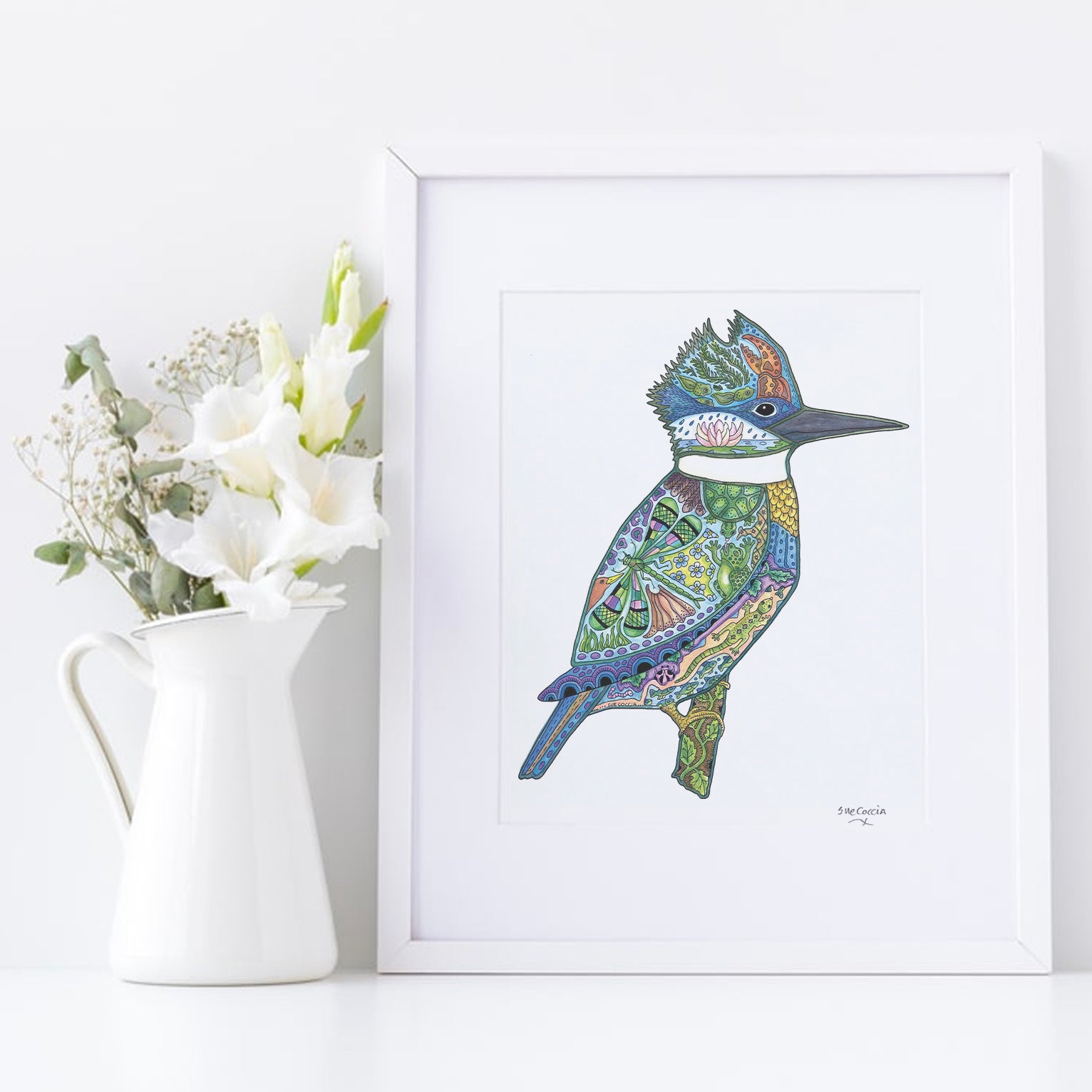 King Fisher Signed Print