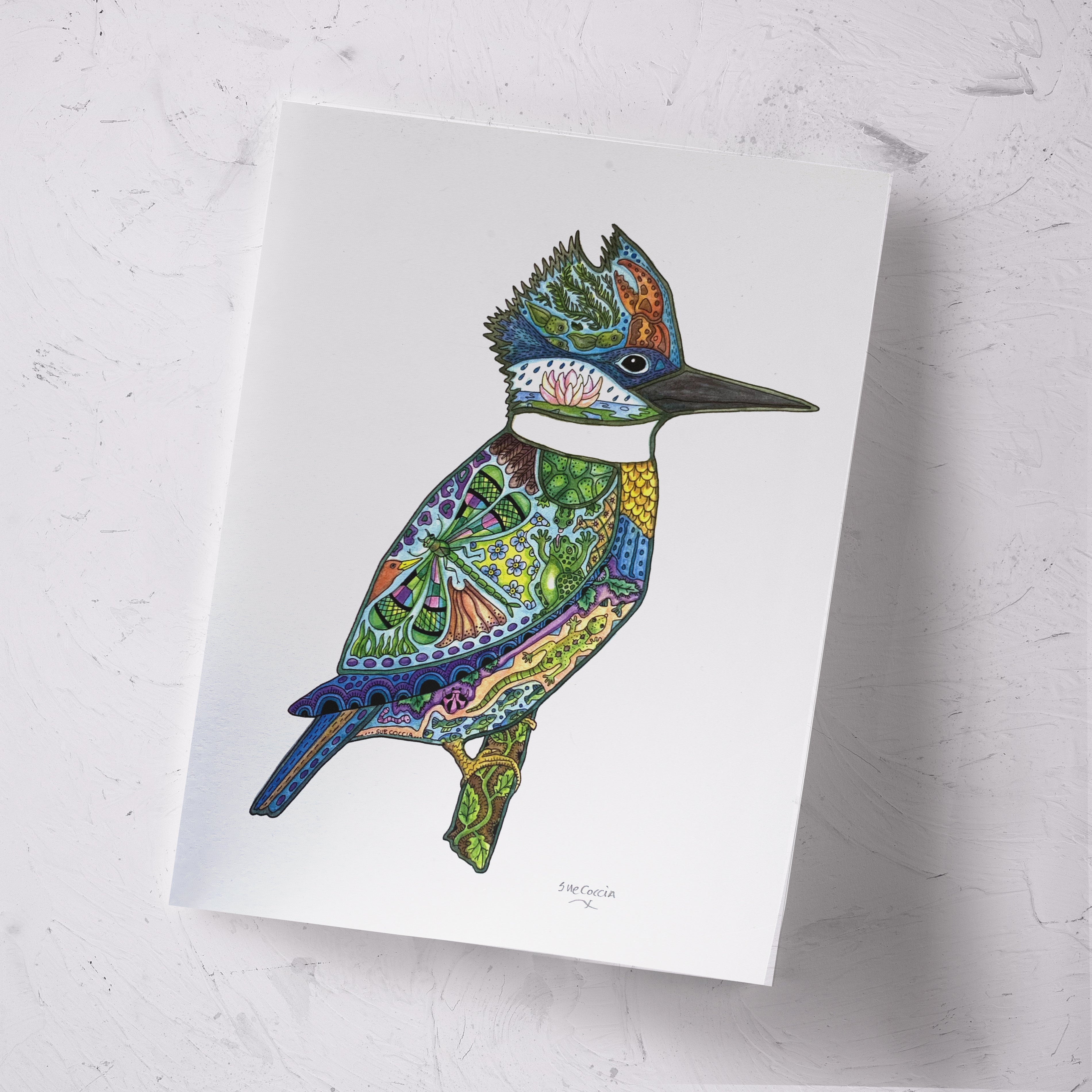 King Fisher Signed Print