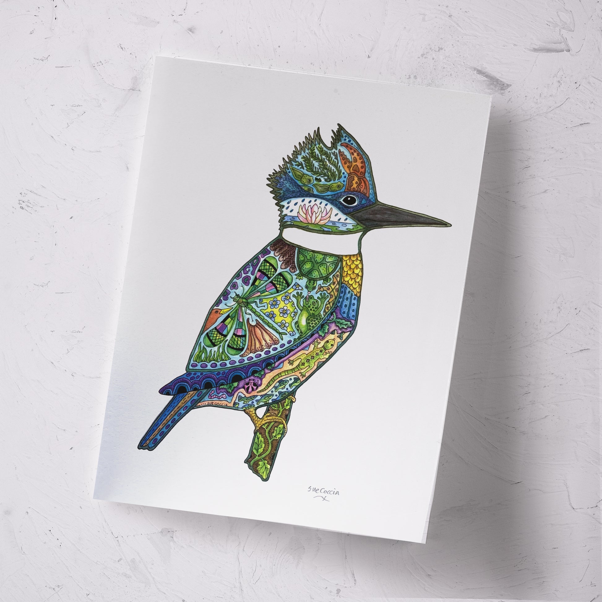 King Fisher Signed Print