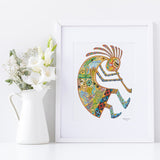 Kokopelli Signed Print